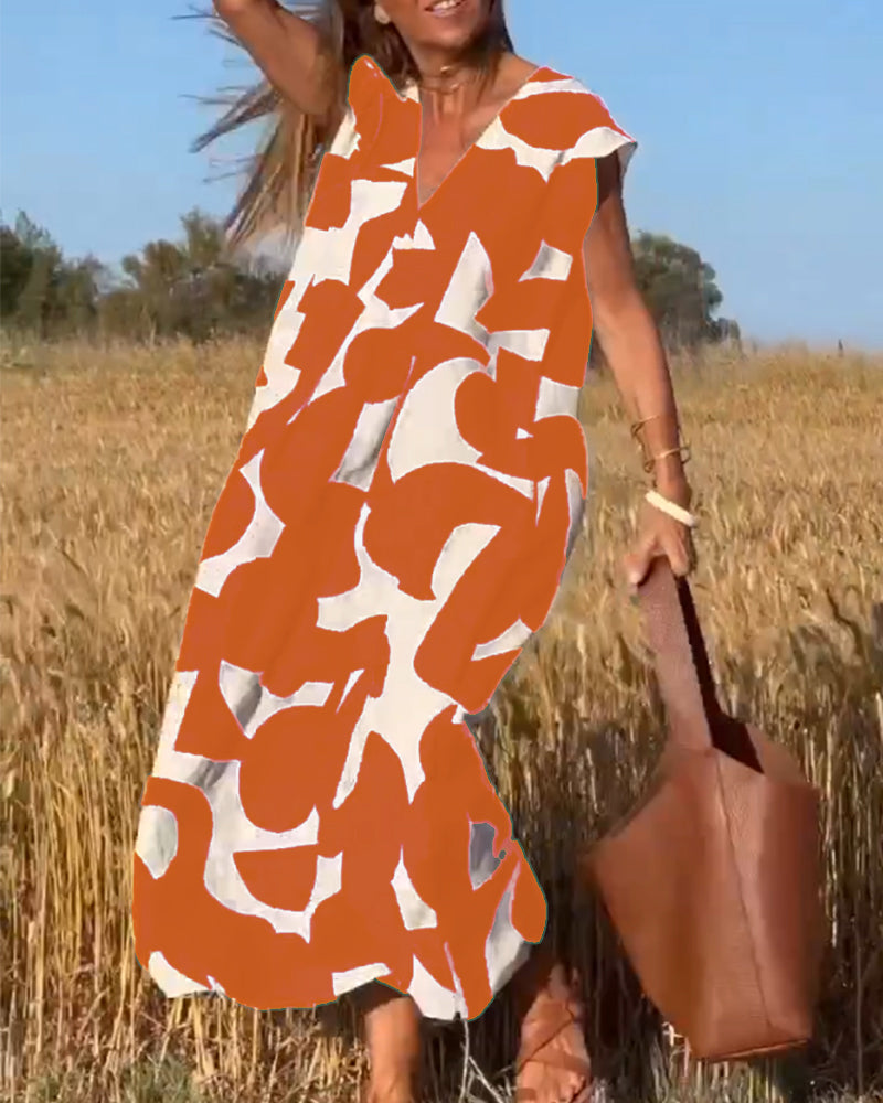 Maura Milano™️ Minimalistyczna sukienka z dekoltem V