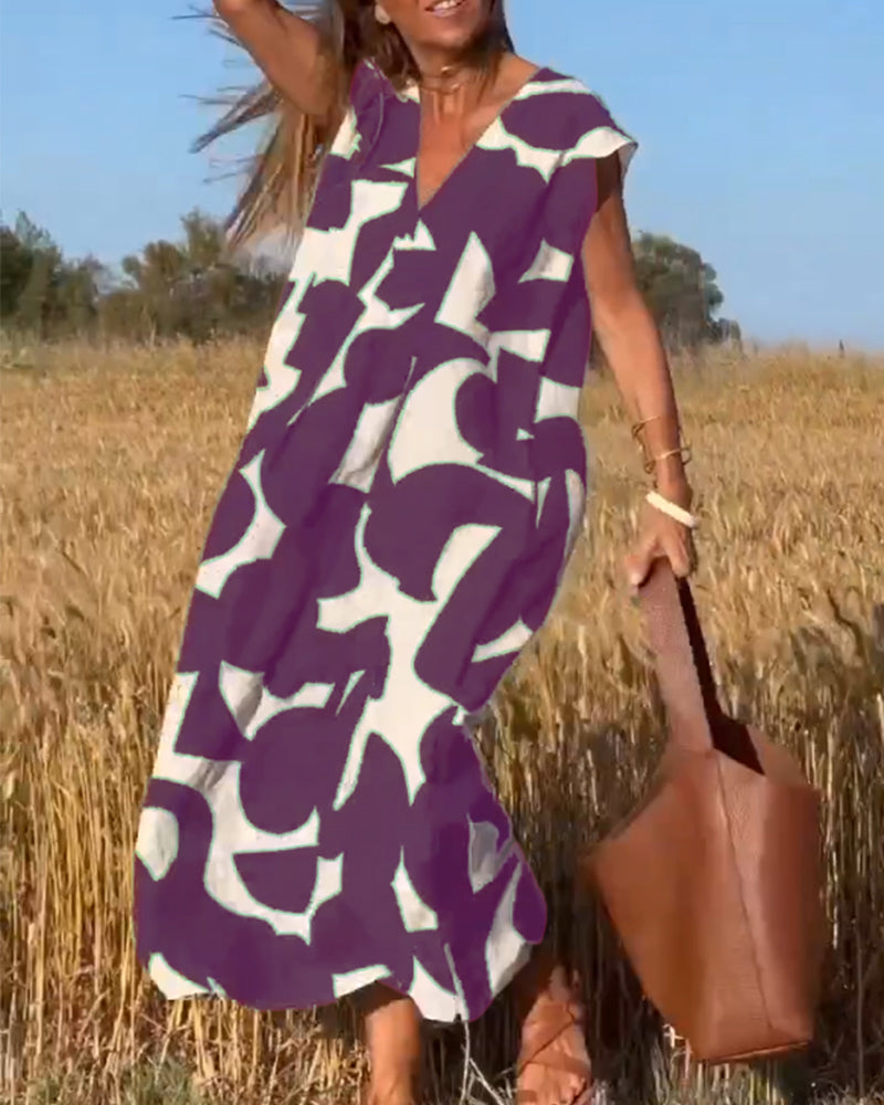 Maura Milano™️ Minimalistyczna sukienka z dekoltem V