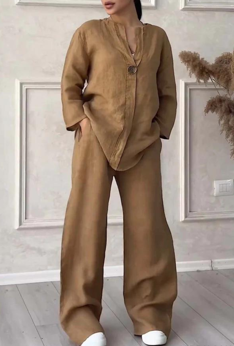 Myra Brown™ 2-częściowy swobodny kompet letni