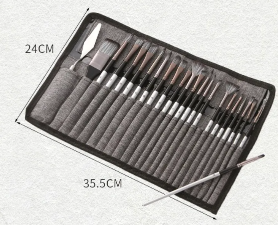 NaturBrush™ Zestaw 24 pędzli