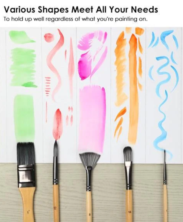 NaturBrush™ Zestaw 24 pędzli