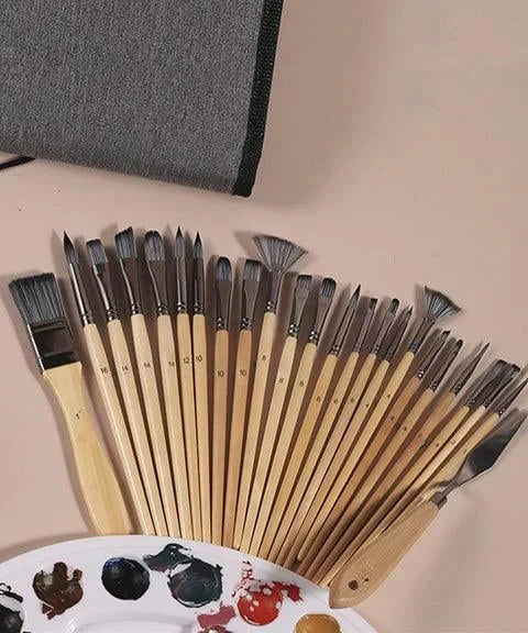 NaturBrush™ Zestaw 24 pędzli