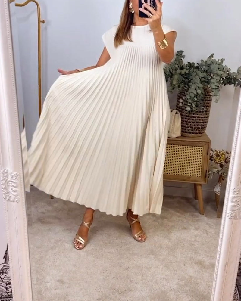 Nina Dembélé™ Plisowana sukienka bez rękawów