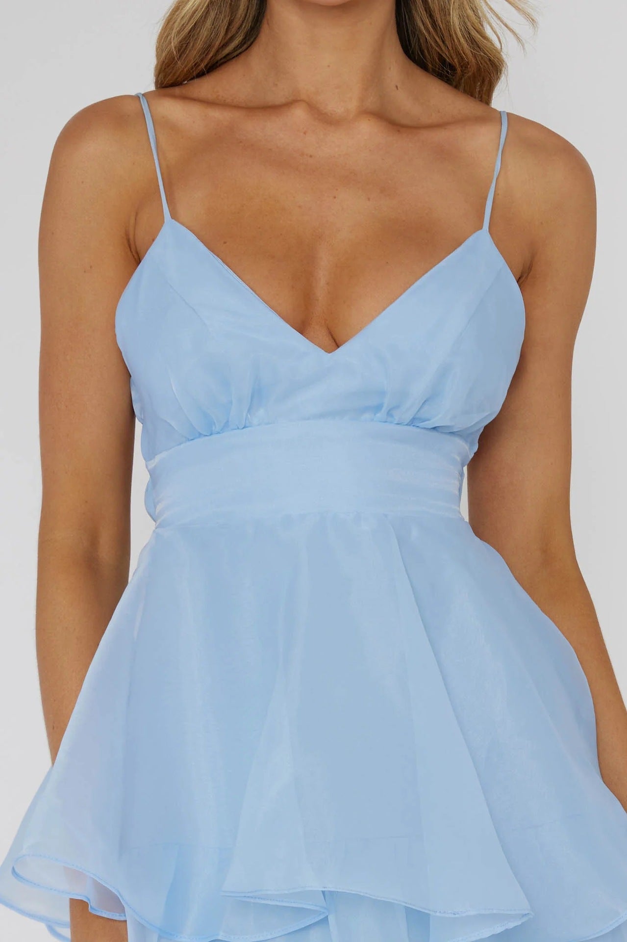 Nina Vidal™ Sukienka maxi z falbankami