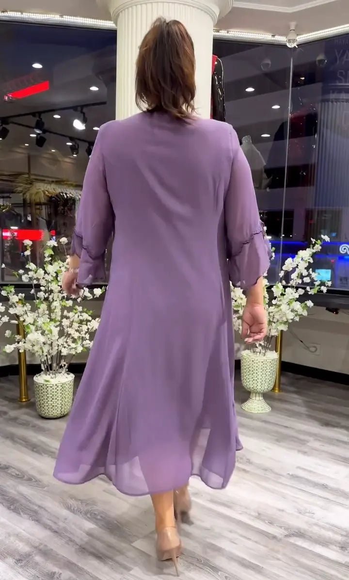 Nina Zambito™ Elegancka długa sukienka
