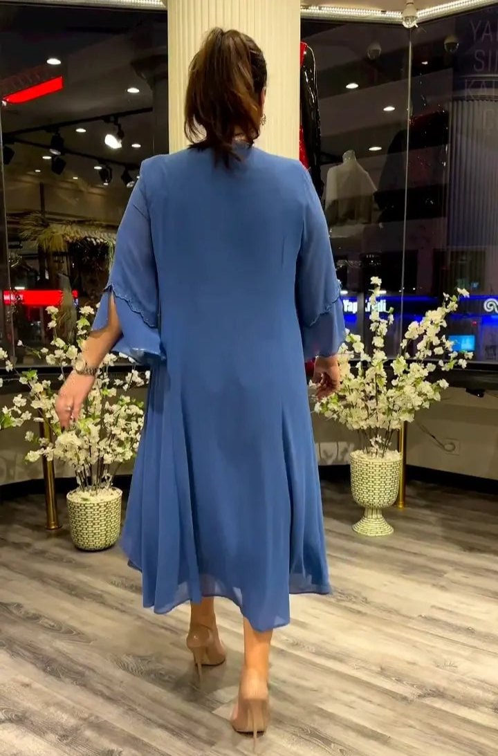 Nina Zambito™ Elegancka długa sukienka