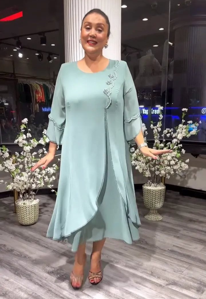 Nina Zambito™ Elegancka długa sukienka