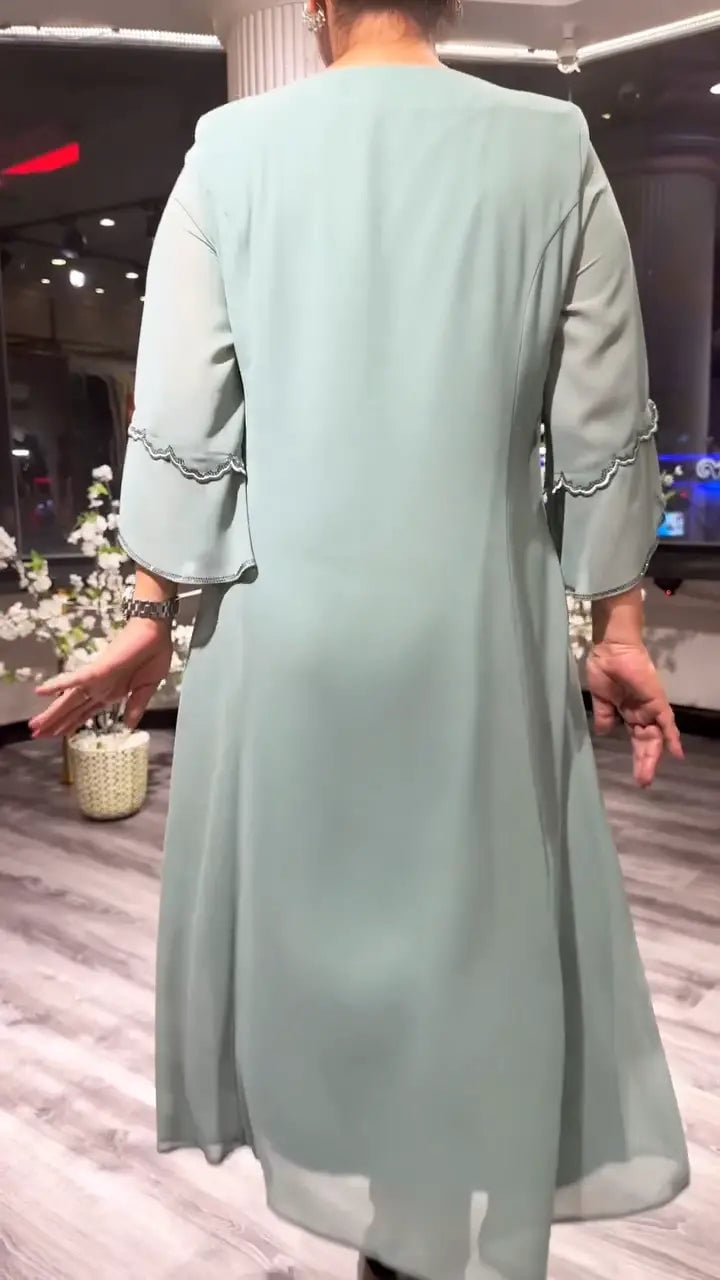 Nina Zambito™ Elegancka długa sukienka