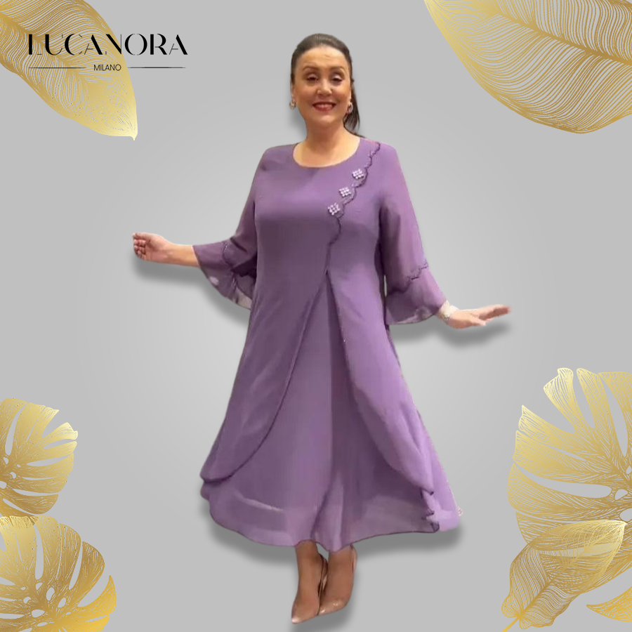 Nina Zambito™ Elegancka długa sukienka