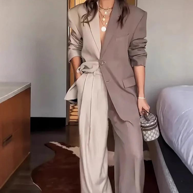 Norma Risi™ Stylowy dwukolorowy zestaw