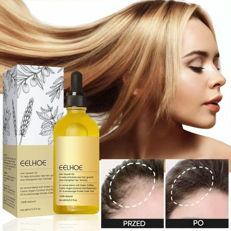 EELHOE Veghair+™ Wegański naturalny olejek na porost włosów | Gęste włosy są w zasięgu ręki!
