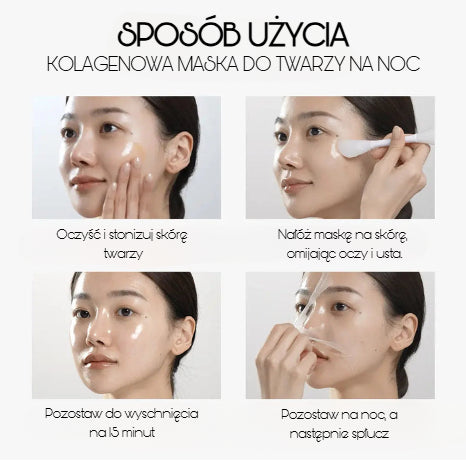 GlowVive™ Kolagenowa maseczka na noc
