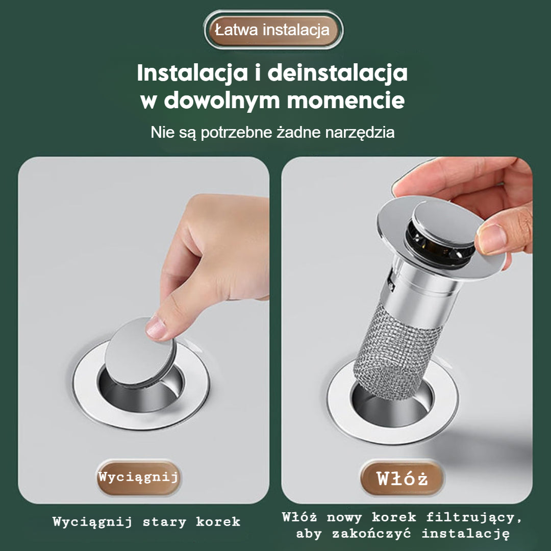 Filterplug™ Filtr antyzatorowy do umywalki