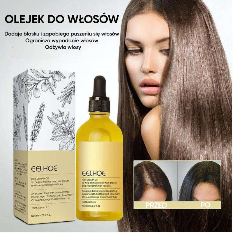 EELHOE Veghair+™ Wegański naturalny olejek na porost włosów | Gęste włosy są w zasięgu ręki!
