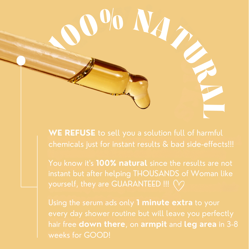 Seraphine+™ Serum hamujące odrastanie włosków po depilacji | Rozpraw się z niechcianymi włoskami raz na zawsze!