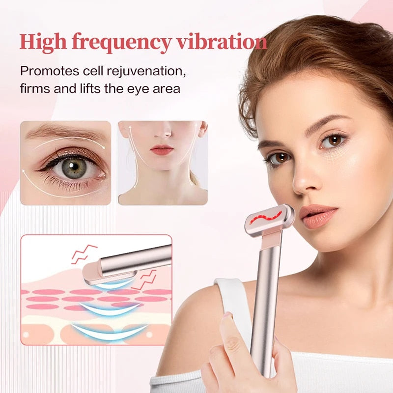 SkinWave Pro+™️ Narzędzie do pielęgnacji skóry EMS do terapii światłem czerwonym