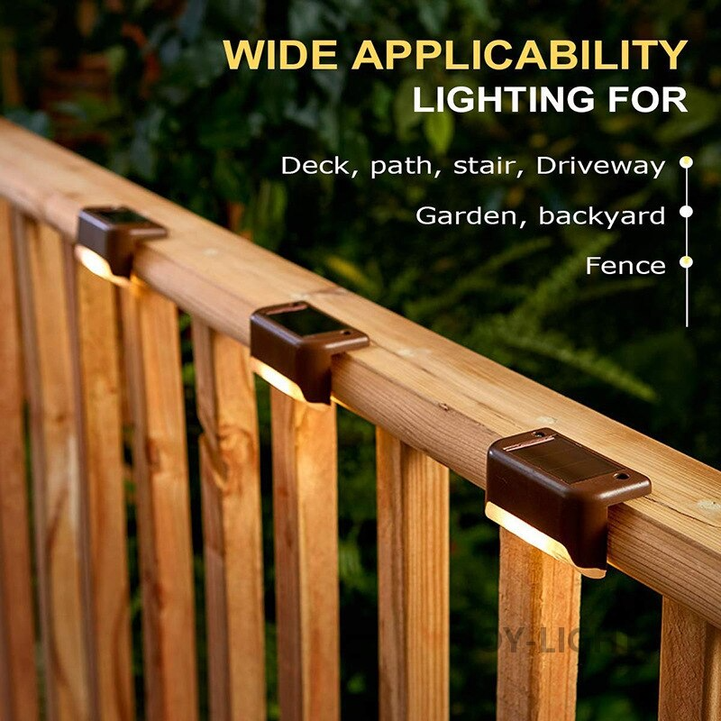 SmartDeck™ Wodoodporne, wielofunkcyjne lampy ogrodowe LED zasilane energią słoneczną