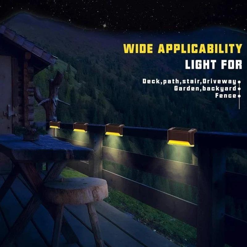 SmartDeck™ Wodoodporne, wielofunkcyjne lampy ogrodowe LED zasilane energią słoneczną