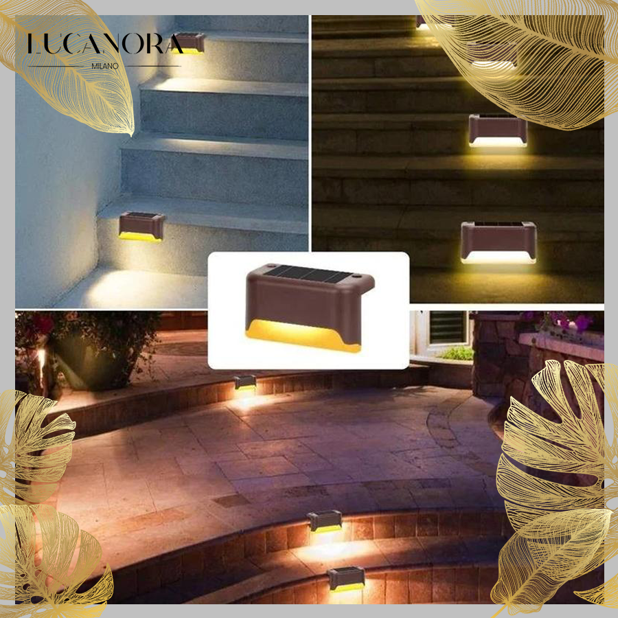 SmartDeck™ Wodoodporne, wielofunkcyjne lampy ogrodowe LED zasilane energią słoneczną
