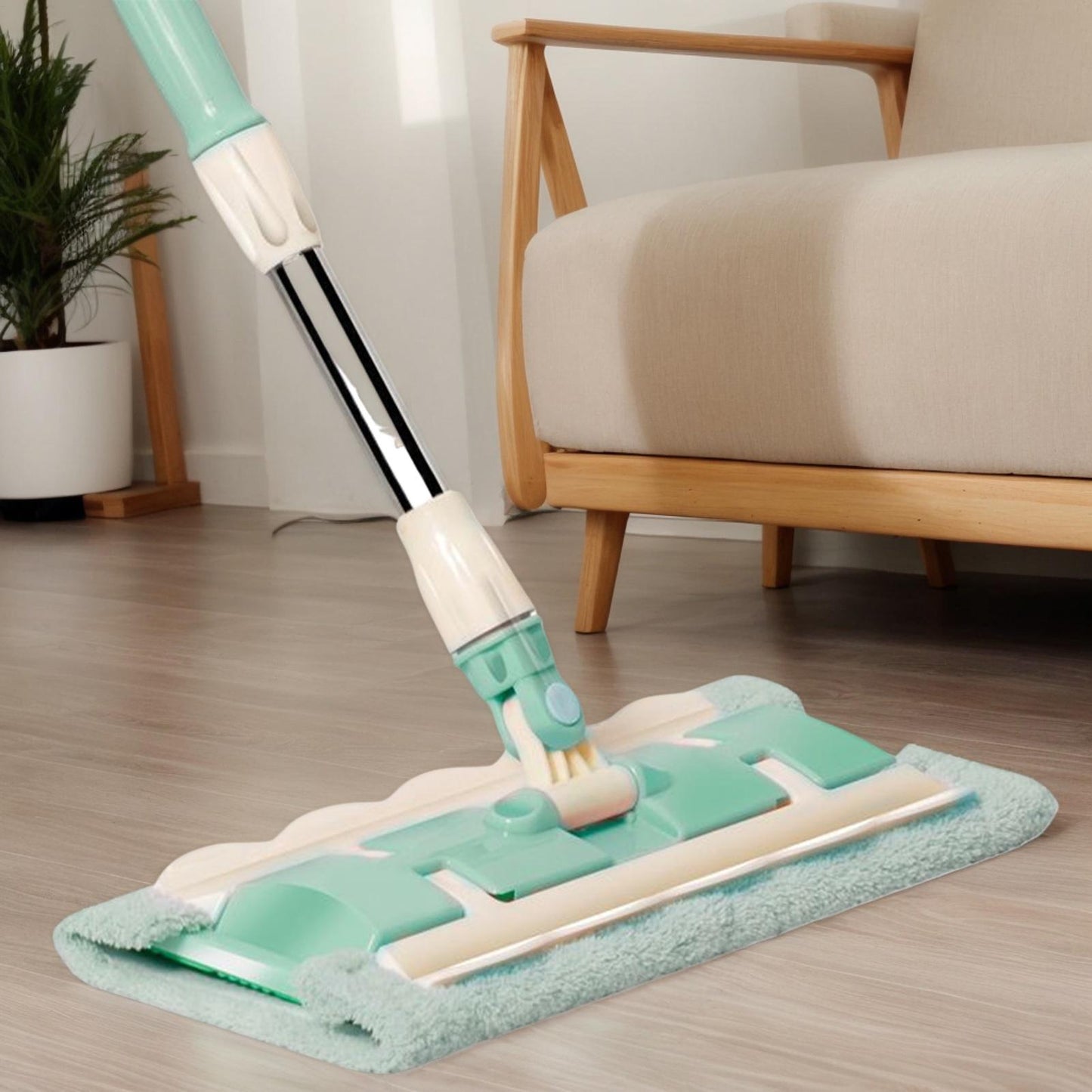 SmartWipe™ Mop płaski z wielorazowymi nakładkami (do prania)