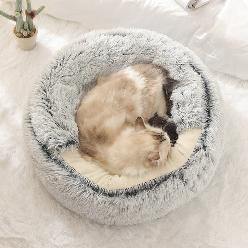 SnuggleNook™ – Luksusowe Legowisko dla Zwierząt | Maksymalny Komfort i Relaks