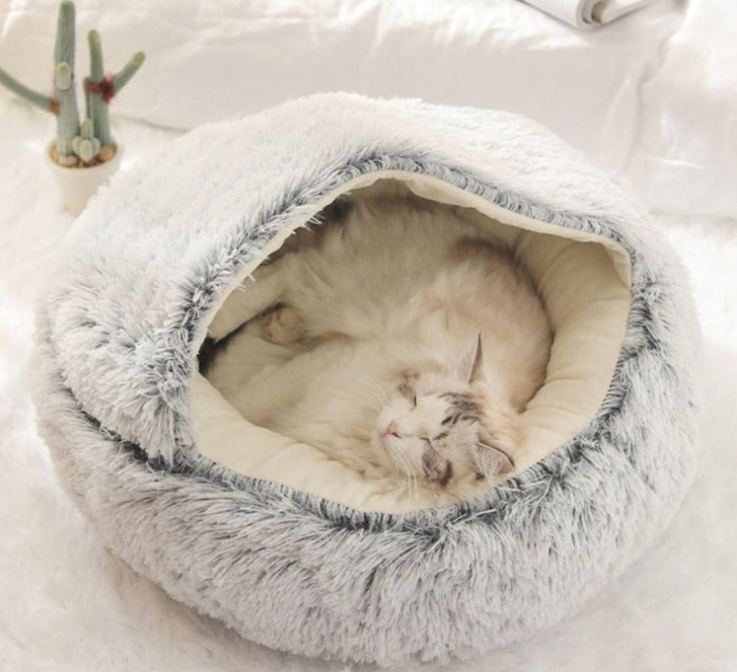SnuggleNook™ – Luksusowe Legowisko dla Zwierząt | Maksymalny Komfort i Relaks