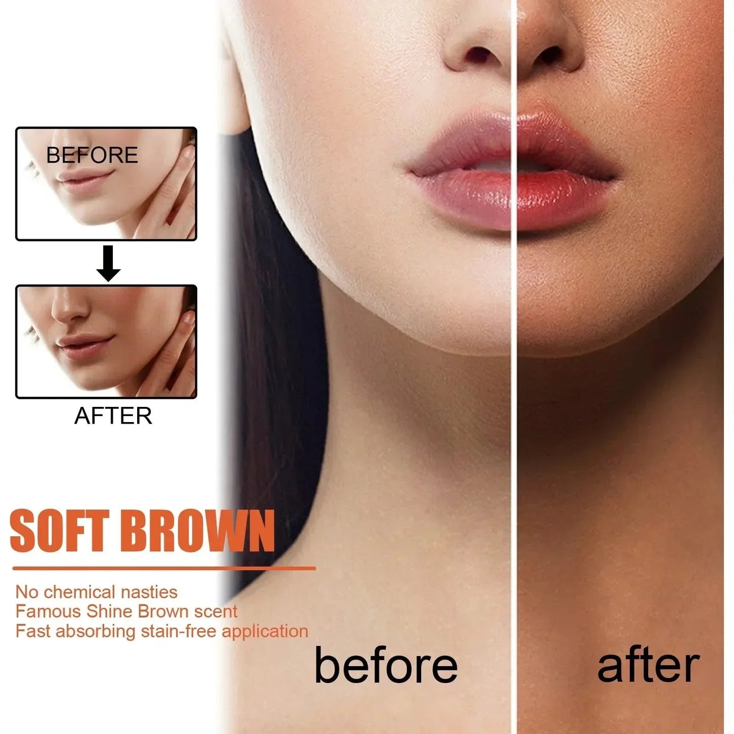Soft Brown+ Pro™️ Krem samoopalający