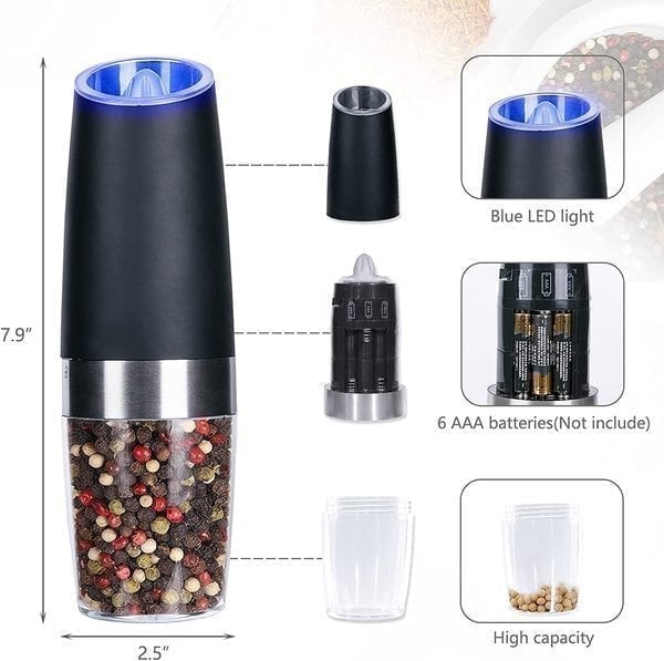 SpiceSage™ Automatyczne młynki do soli i pieprzu