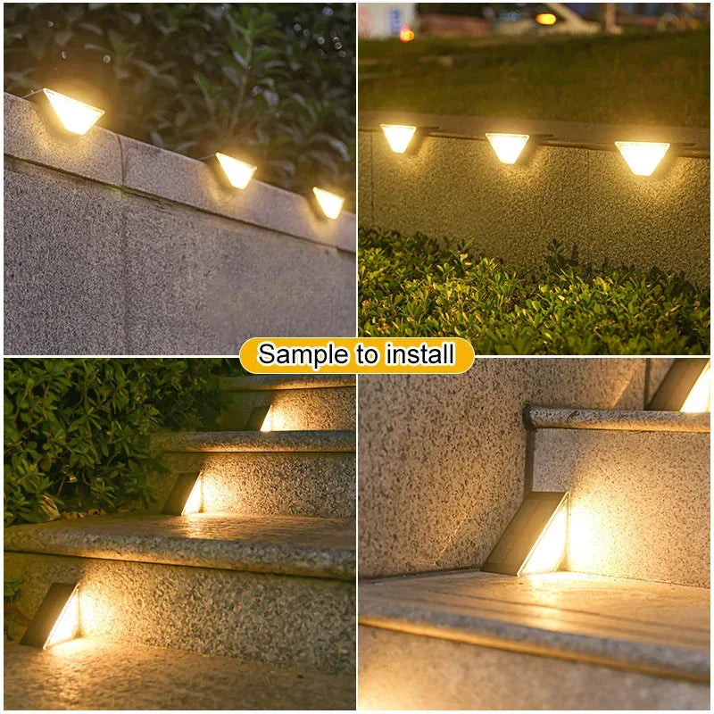 SunStep™ Światło ogrodowe z czujnikiem ruchu zasilane energią światła słonecznego