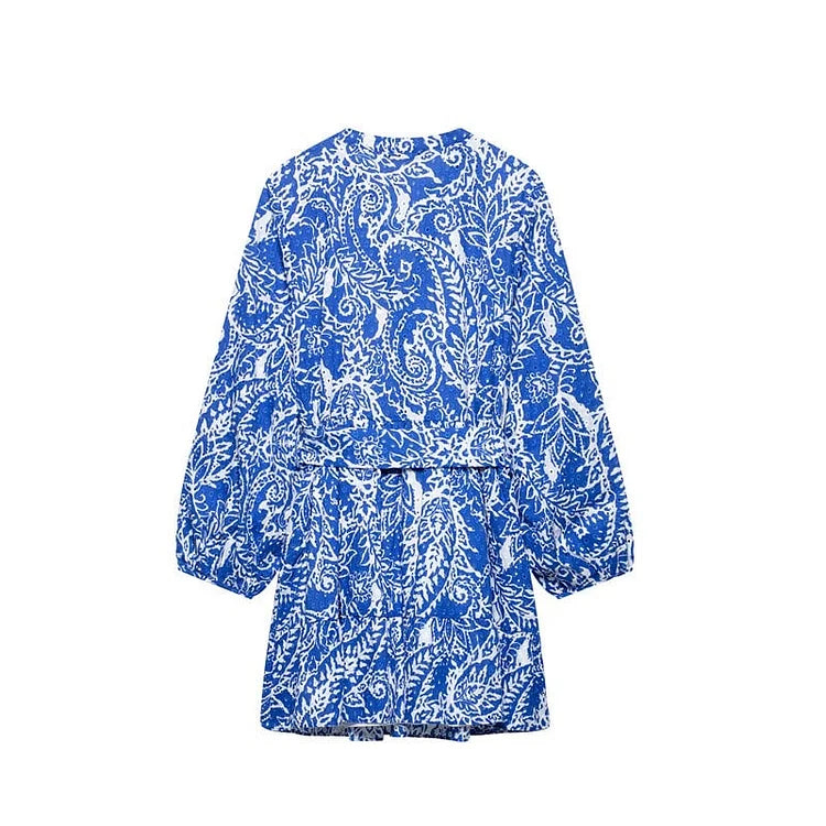 Venera Nesci™ Sukienka mini boho z paskiem