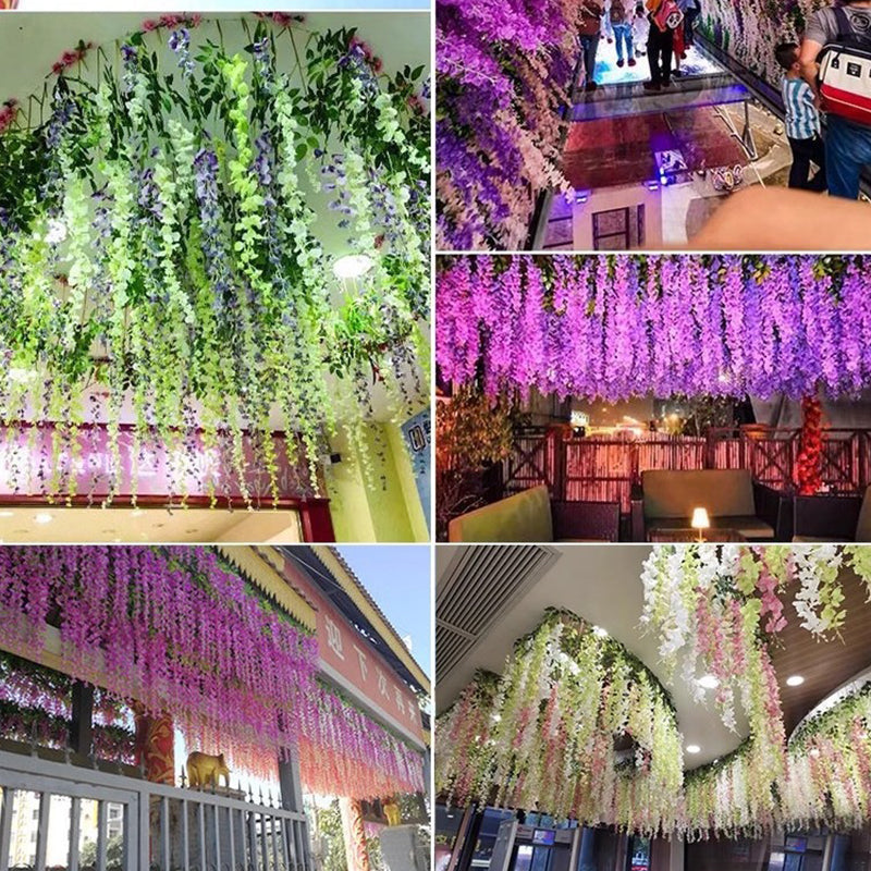 Wisteria™ Sztuczne kwiaty glicynii 12 sztuk
