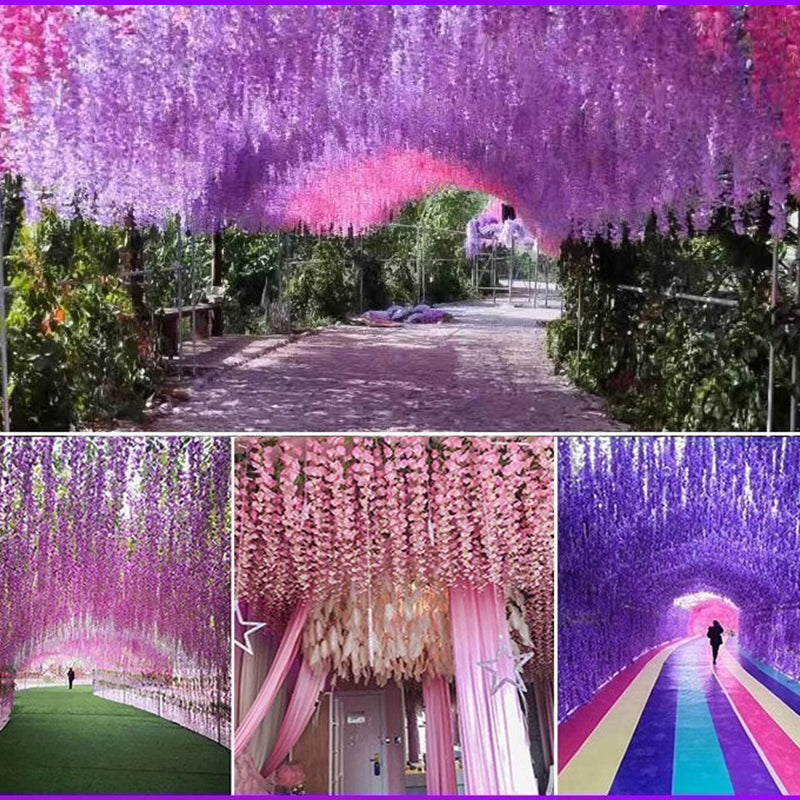 Wisteria™ Sztuczne kwiaty glicynii 12 sztuk