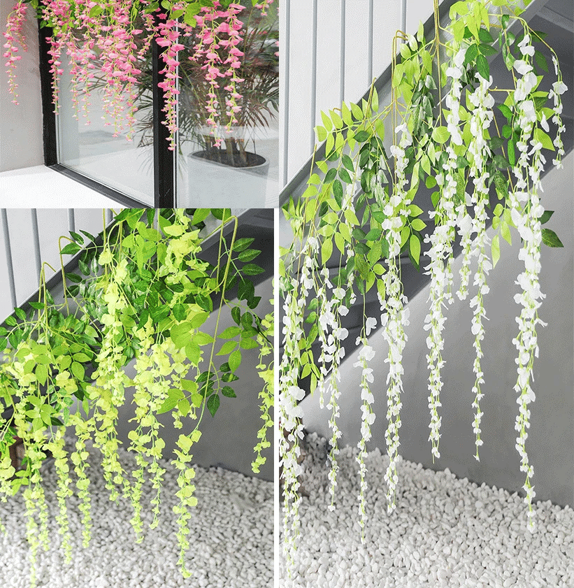 Wisteria™ Sztuczne kwiaty glicynii 12 sztuk