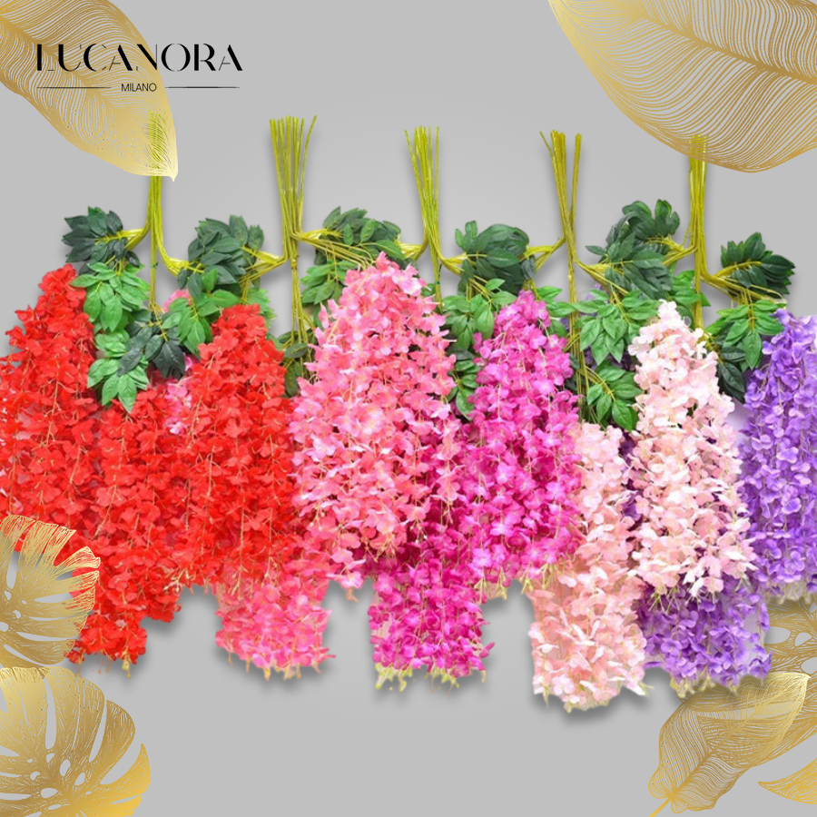 Wisteria™ Sztuczne kwiaty glicynii 12 sztuk
