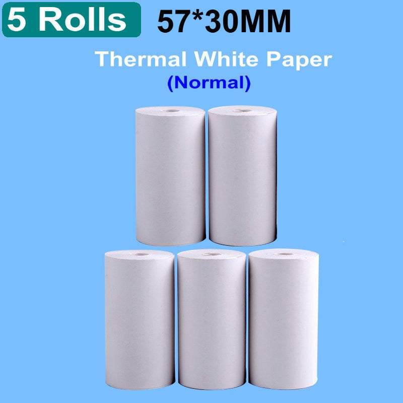 Wymienne rolki papieru termicznego do przenośnych drukarek fotograficznych | 57*30mm