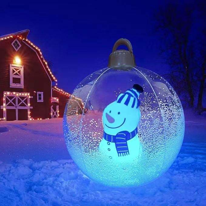 YuleSphere™ Świąteczna nadmuchiwana bombka z oświetleniem LED