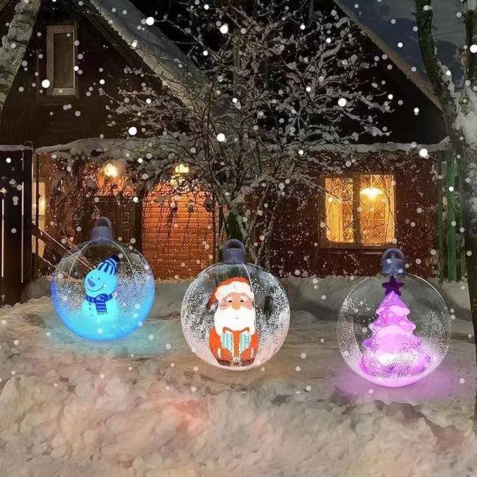 YuleSphere™ Świąteczna nadmuchiwana bombka z oświetleniem LED