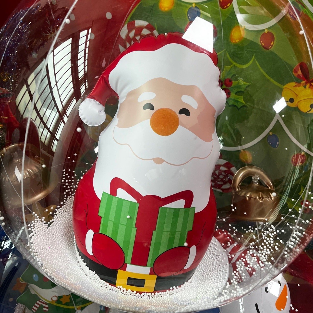 YuleSphere™ Świąteczna nadmuchiwana bombka z oświetleniem LED