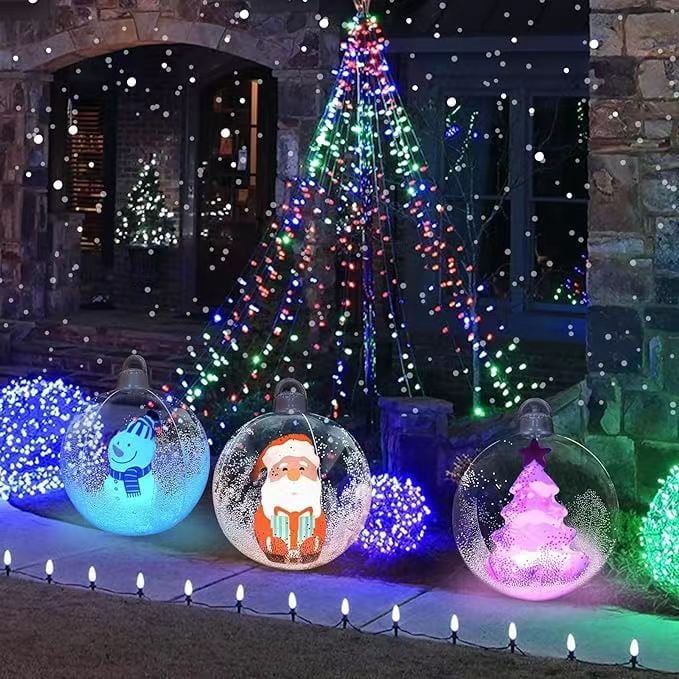 YuleSphere™ Świąteczna nadmuchiwana bombka z oświetleniem LED
