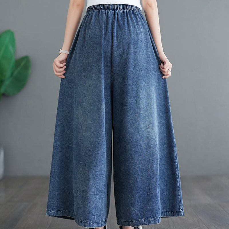 Zarina Zollo™ Dżinsy Vintage z szerokimi nogawkami