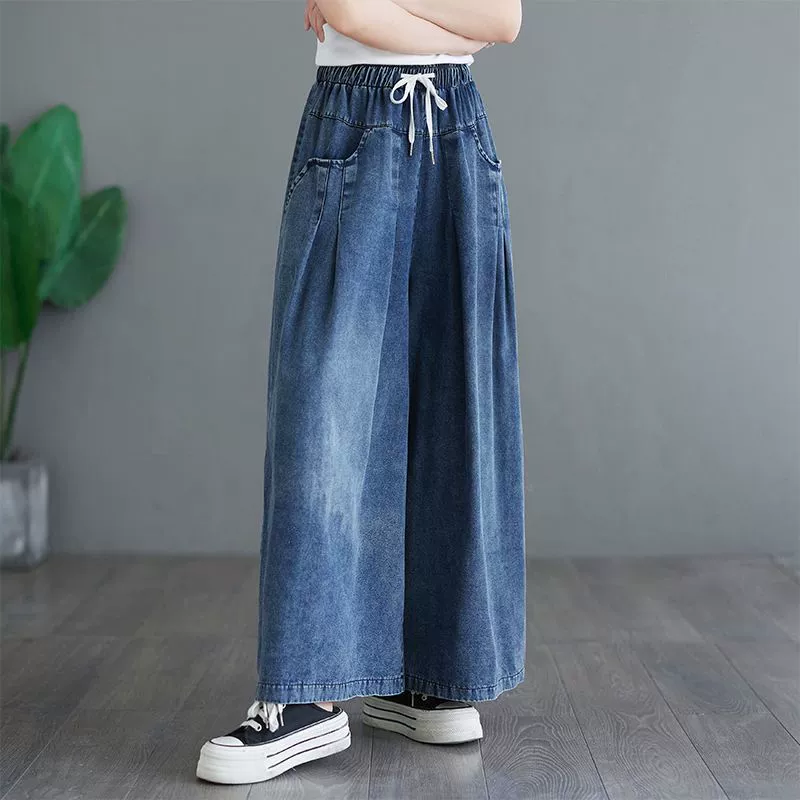 Zarina Zollo™ Dżinsy Vintage z szerokimi nogawkami