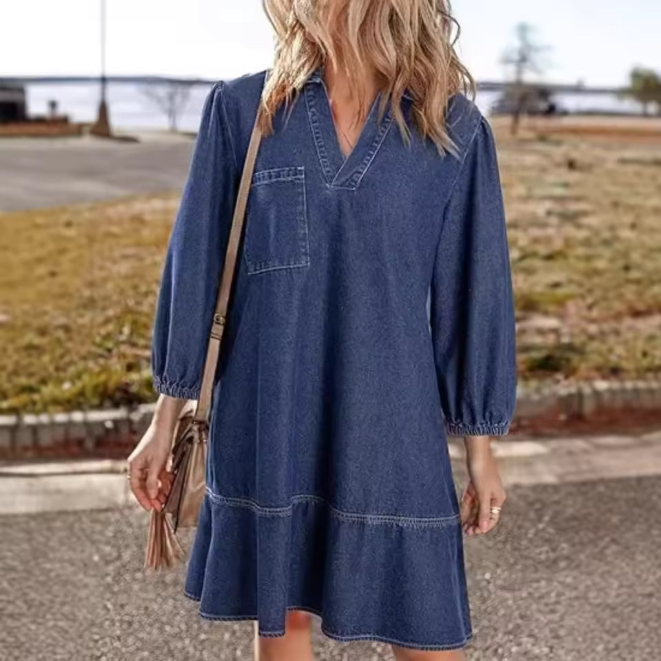 Zita Purpura™ Sukienka jeansowa