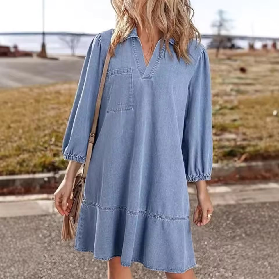 Zita Purpura™ Sukienka jeansowa