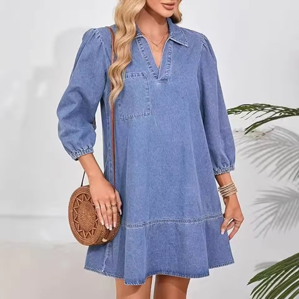 Zita Purpura™ Sukienka jeansowa