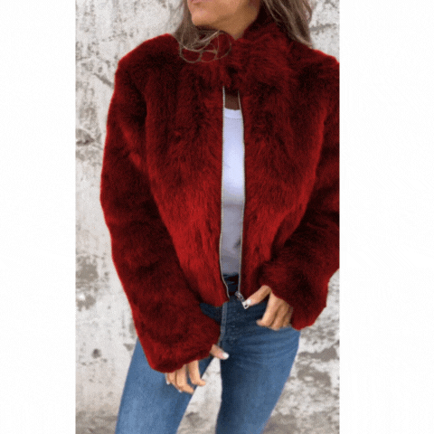 Adalgisa Paonessa™ Kurtka casual z futrem