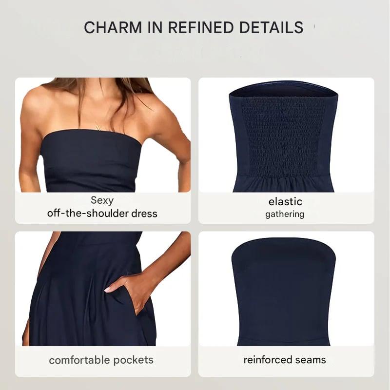 Albina Pompa™ Elegancki kombinezon bez ramiączek