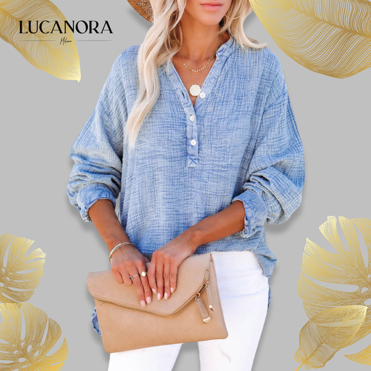 Alessia Belfi™ koszula damska w stylu casual z guzikami