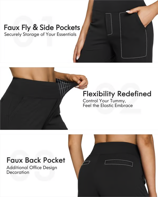 Aza Buffo™ Luźne eleganckie spodnie