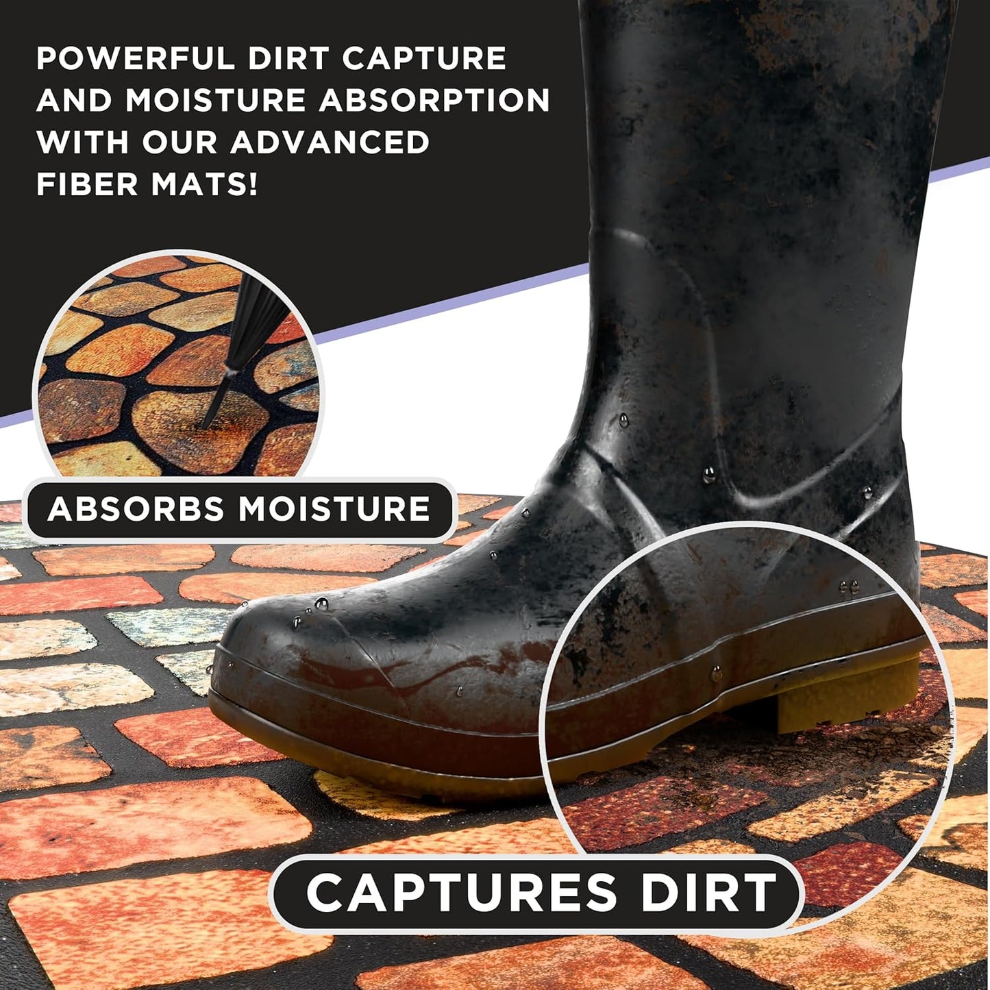 BohoMat™ Wycieraczka półokrągła