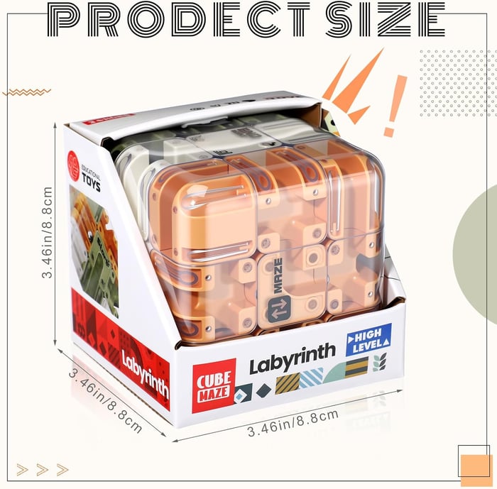 Brainora™ Zabawna kostka labiryntowa 3D